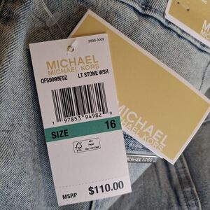 Michael Kors Light Stone Wash Denim Jeans - Light Blue